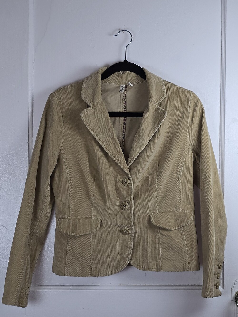 Vintage St. John's Bay Tan Corduroy Blazer Small Petite